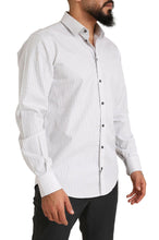 Load image into Gallery viewer, Dolce &amp; Gabbana Elegant White Striped Cotton Dress Shirt
