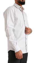 Load image into Gallery viewer, Dolce &amp; Gabbana Elegant White Striped Cotton Dress Shirt
