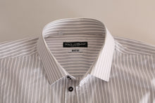 Load image into Gallery viewer, Dolce &amp; Gabbana Elegant White Striped Cotton Dress Shirt
