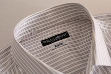 Load image into Gallery viewer, Dolce &amp; Gabbana Elegant White Striped Cotton Dress Shirt
