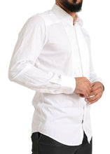 Load image into Gallery viewer, Dolce &amp; Gabbana White GOLD Formal Cotton Tuxedo Dress Shirt
