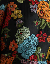 Load image into Gallery viewer, Dolce &amp; Gabbana Black Floral Embroidery Knee Length Dress
