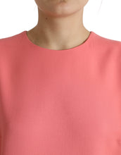 Load image into Gallery viewer, Dolce &amp; Gabbana Pink Virgin Wool Sleeveless Mini Dress
