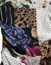 Load image into Gallery viewer, Dolce &amp; Gabbana Multicolor Patchwork Midi Floral Leopard Bodycon Dress
