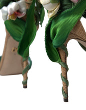 Load image into Gallery viewer, Dolce &amp; Gabbana Emerald Elegance Satin Heels
