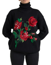 Load image into Gallery viewer, Dolce &amp; Gabbana Elegant Floral Knitted Wool-Cashmere Sweater
