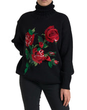 Load image into Gallery viewer, Dolce &amp; Gabbana Elegant Floral Knitted Wool-Cashmere Sweater
