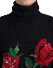 Load image into Gallery viewer, Dolce &amp; Gabbana Elegant Floral Knitted Wool-Cashmere Sweater
