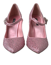 Load image into Gallery viewer, Dolce &amp; Gabbana Enchanting Pink Crystal Pumps
