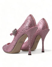 Load image into Gallery viewer, Dolce &amp; Gabbana Enchanting Pink Crystal Pumps
