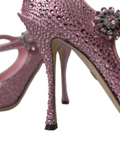 Load image into Gallery viewer, Dolce &amp; Gabbana Enchanting Pink Crystal Pumps
