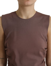 Load image into Gallery viewer, Dolce &amp; Gabbana Brown Viscose Sheath Sleeveless Bodycon Midi Dress
