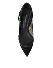 Load image into Gallery viewer, Dolce &amp; Gabbana Elegant Black Taormina Lace Heels
