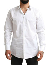 Load image into Gallery viewer, Dolce &amp; Gabbana Elegant White Cotton Dress Shirt
