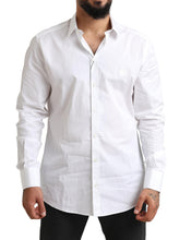 Load image into Gallery viewer, Dolce &amp; Gabbana Elegant White Cotton Dress Shirt
