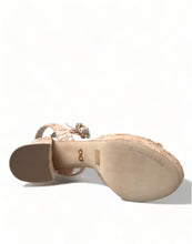 Load image into Gallery viewer, Dolce &amp; Gabbana Chic Light Pink Platform Heels with Lace Detail
