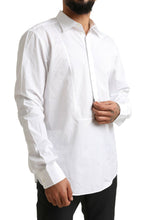 Load image into Gallery viewer, Dolce &amp; Gabbana White Formal Cotton Tuxedo Men Dress Shirt
