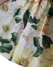 Load image into Gallery viewer, Dolce &amp; Gabbana Yellow Floral Print Cotton Mini Dress
