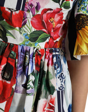 Load image into Gallery viewer, Dolce &amp; Gabbana Multicolor Striped Floral Print Mini Dress
