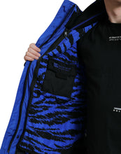 Load image into Gallery viewer, Dolce &amp; Gabbana Black Blue Hooded Windbreaker Coat Jacket
