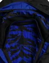 Load image into Gallery viewer, Dolce &amp; Gabbana Black Blue Hooded Windbreaker Coat Jacket
