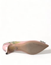 Load image into Gallery viewer, Dolce &amp; Gabbana Elegant Pink Floral Crystal Pumps
