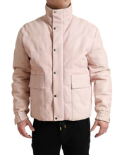 Load image into Gallery viewer, Dolce &amp; Gabbana Pink Nylon Men Turtle Neck Puffer Jacket
