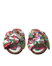 Load image into Gallery viewer, Dolce &amp; Gabbana Exquisite Floral Print Flat Sandals
