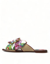 Load image into Gallery viewer, Dolce &amp; Gabbana Exquisite Floral Print Flat Sandals
