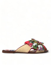 Load image into Gallery viewer, Dolce &amp; Gabbana Exquisite Floral Print Flat Sandals
