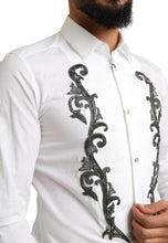 Load image into Gallery viewer, Dolce &amp; Gabbana Italian Designer Slim Fit Tuxedo Shirt
