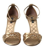 Load image into Gallery viewer, Dolce &amp; Gabbana Crystal Embellished Heel Sandals
