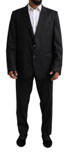 Load image into Gallery viewer, Dolce &amp; Gabbana Elegant Black Virgin Wool Martini Suit
