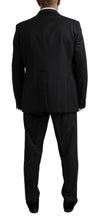 Load image into Gallery viewer, Dolce &amp; Gabbana Elegant Black Virgin Wool Martini Suit
