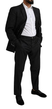 Load image into Gallery viewer, Dolce &amp; Gabbana Elegant Black Virgin Wool Martini Suit
