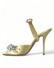 Load image into Gallery viewer, Dolce &amp; Gabbana Crystal Embellished Silk Sandals
