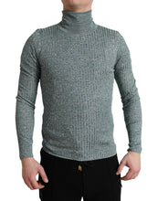 Load image into Gallery viewer, Dolce &amp; Gabbana Green Polyester Turtleneck Pullover Sweater
