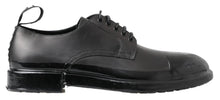 Load image into Gallery viewer, Dolce &amp; Gabbana Black Leather Derby Dress Shoes
