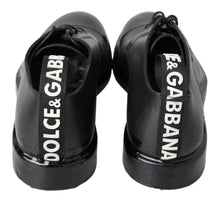 Load image into Gallery viewer, Dolce &amp; Gabbana Black Leather Derby Dress Shoes
