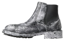 Load image into Gallery viewer, Dolce &amp; Gabbana Elegant Black Faded Chelsea Ankle Boots
