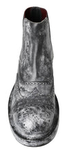 Load image into Gallery viewer, Dolce &amp; Gabbana Elegant Black Faded Chelsea Ankle Boots
