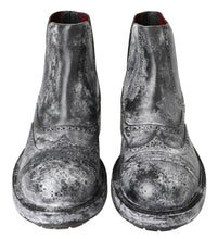 Load image into Gallery viewer, Dolce &amp; Gabbana Elegant Black Faded Chelsea Ankle Boots
