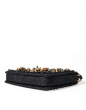 Load image into Gallery viewer, Dolce &amp; Gabbana Black Embellished Baroque Crossbody Shoulder Bag
