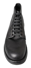 Load image into Gallery viewer, Dolce &amp; Gabbana Equisite Black Lace-Up Leather Boots
