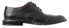 Load image into Gallery viewer, Dolce &amp; Gabbana Elegant Black Leather Derby Shoes
