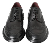 Load image into Gallery viewer, Dolce &amp; Gabbana Elegant Black Leather Derby Shoes
