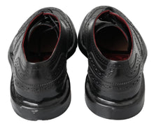 Load image into Gallery viewer, Dolce &amp; Gabbana Elegant Black Leather Derby Shoes
