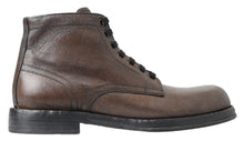 Load image into Gallery viewer, Dolce &amp; Gabbana Elegant Horse Leather Lace-Up Boots
