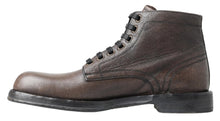 Load image into Gallery viewer, Dolce &amp; Gabbana Elegant Horse Leather Lace-Up Boots
