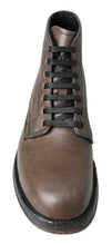 Load image into Gallery viewer, Dolce &amp; Gabbana Elegant Horse Leather Lace-Up Boots
